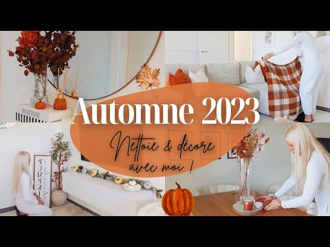 DÉCORATION AUTOMNE 2023 🍂 | Nettoie et décore avec moi • Clean with me • Déco de saison • Ménage