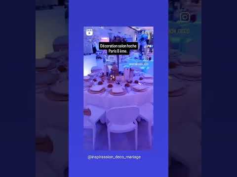 Décoration mariage au salon hoche paris 8 ème.