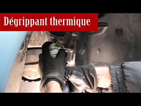 Essayez le dégrippant thermique si votre écrou bloque malgré le dégrippant classique