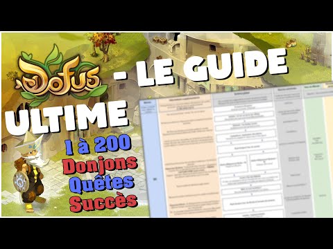 LE GUIDE ULTIME DOFUS - Schéma de progression optimisée