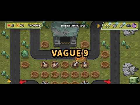 Tourelle : La Défense Roi - Astuce Niveau 57 (Utilisation des barrières jaunes)