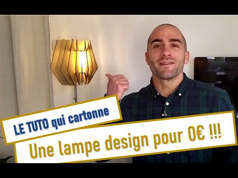 0€ la lampe en carton de designer !! LE TUTO DIY qui cartonne !!!