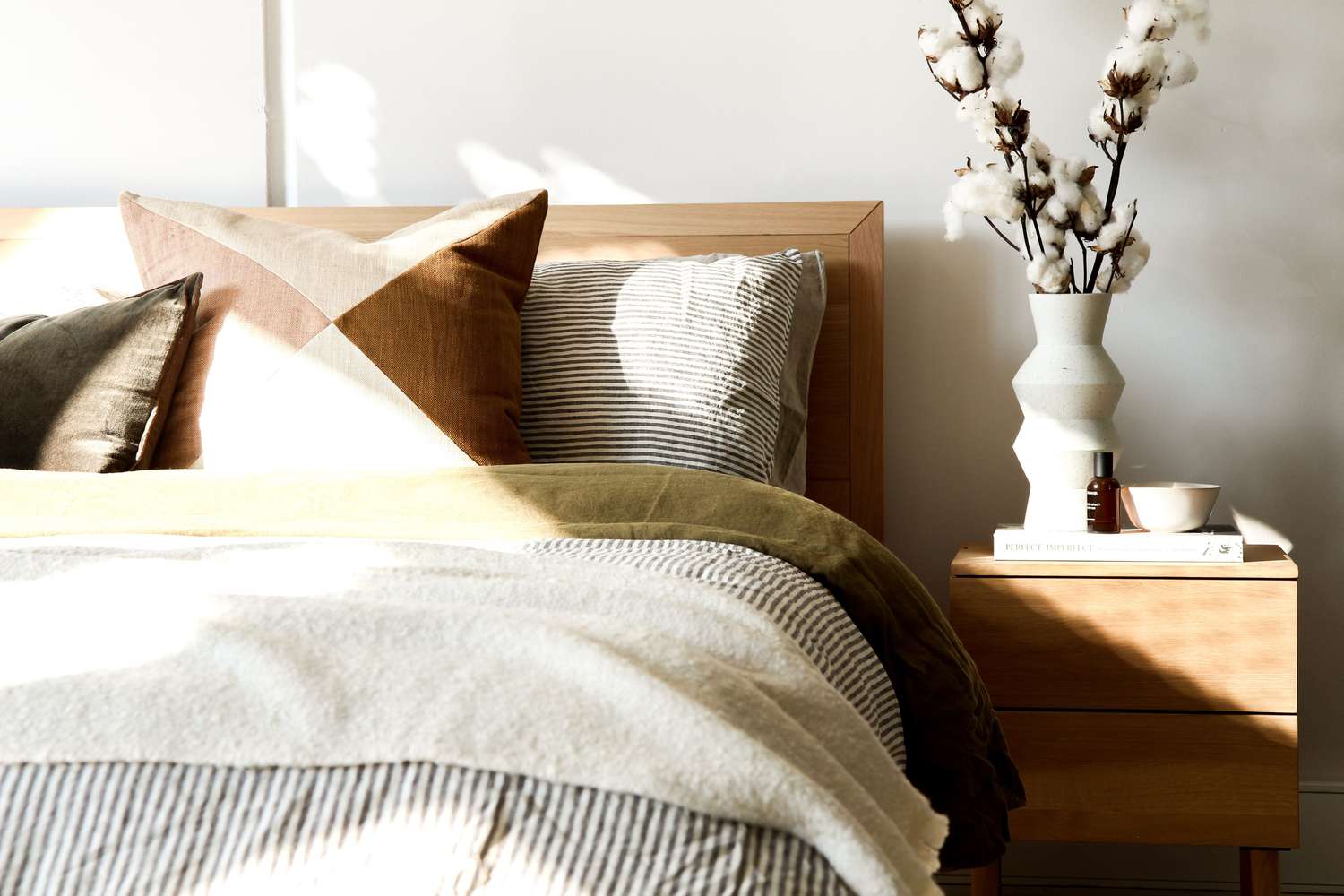 calming, neutral bedroom