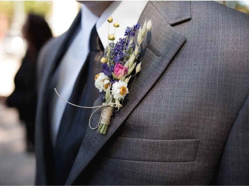 boutonnière du marié