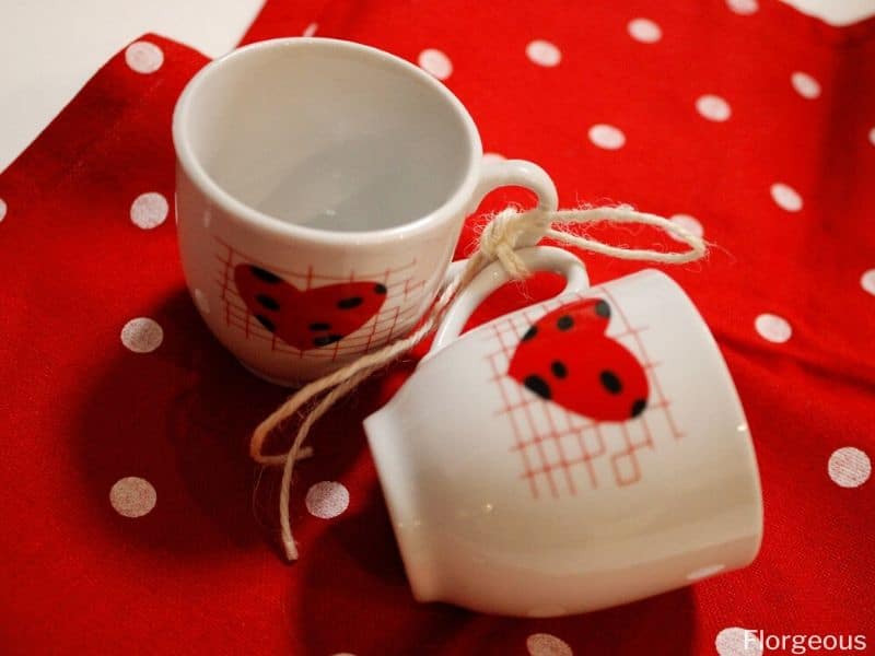tasses à café valentine