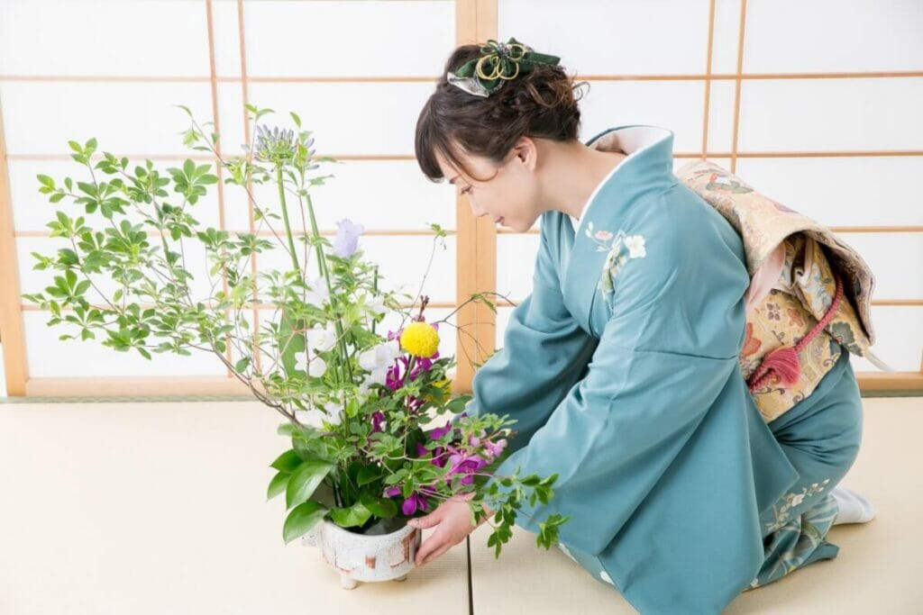 Fleurs blanches et Hanakotoba