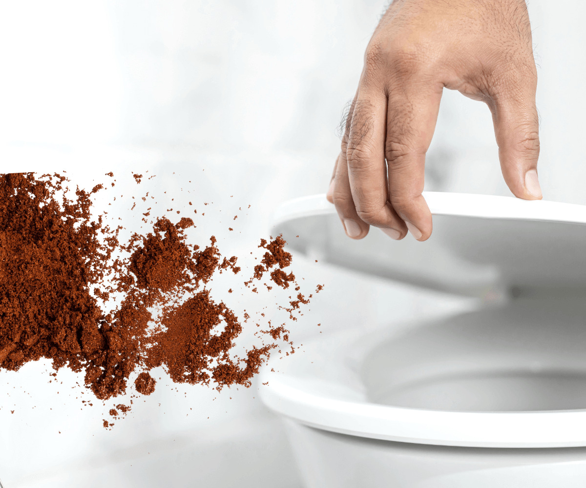 Fréquence d'utilisation des toilettes adaptée à l'utilisation de Marc de café