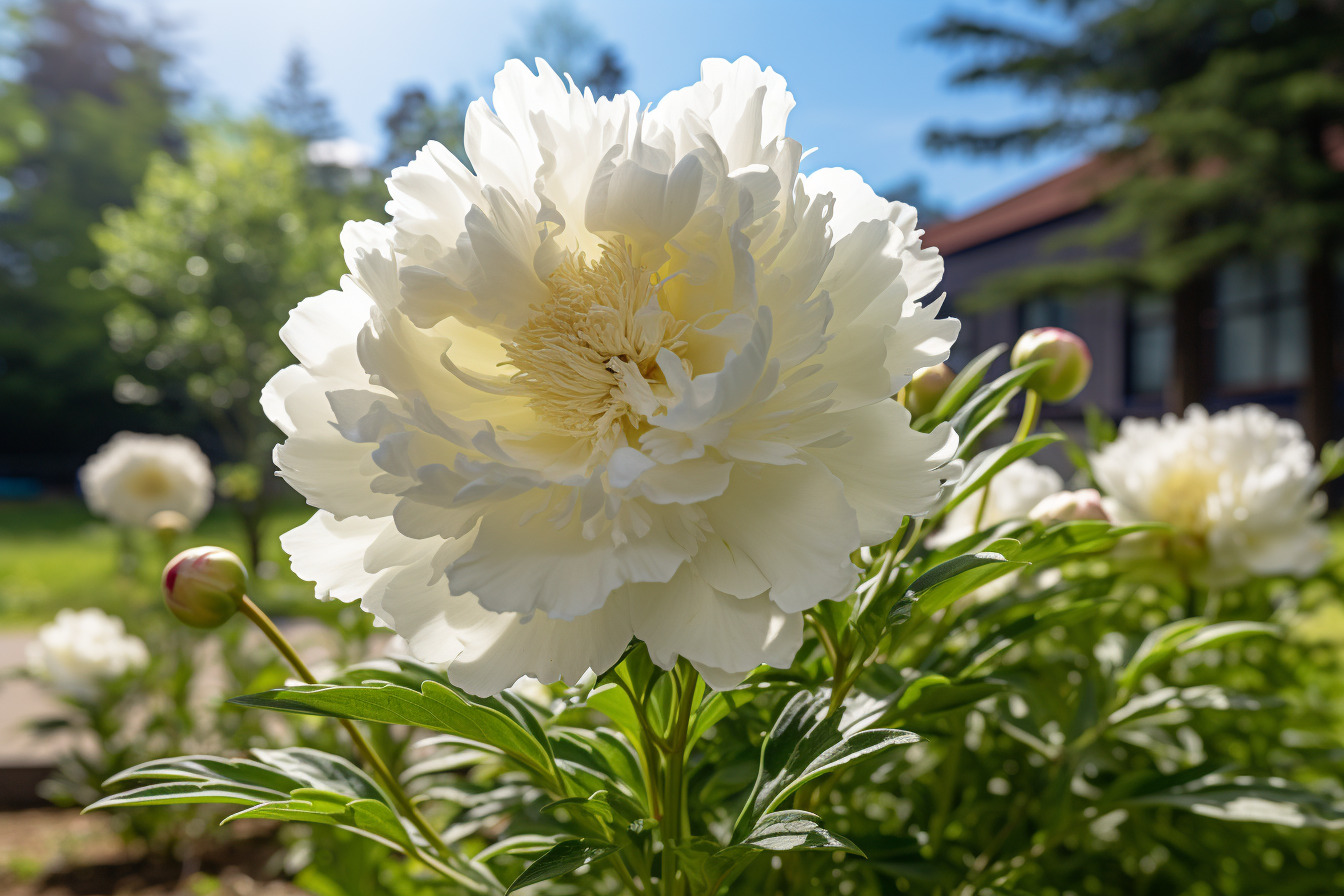 Pivoine blanche
