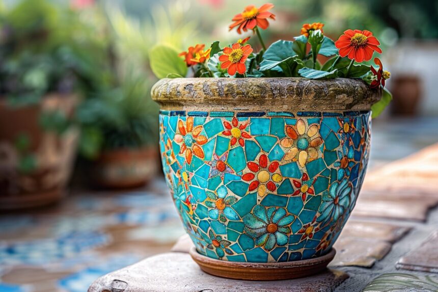 Decoration Pot De Fleur Terre Cuite