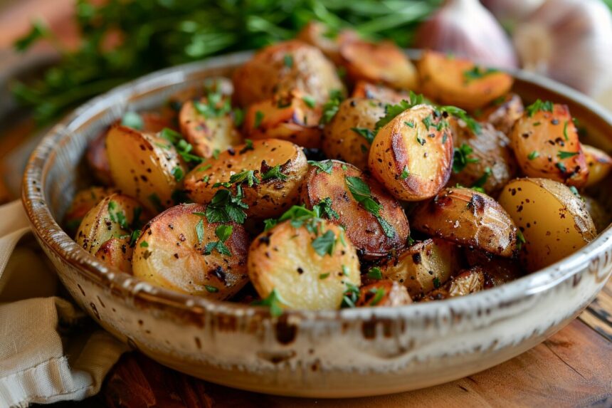 Recette de pomme de terre grenaille rissolée